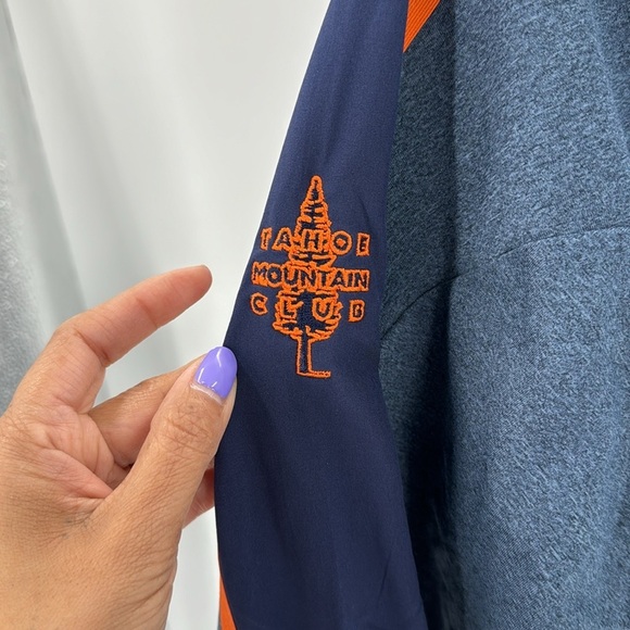 Sunice  Tobey UltraliteFX Stretch Half-Zip Pullover blue orange performance - Picture 7 of 9